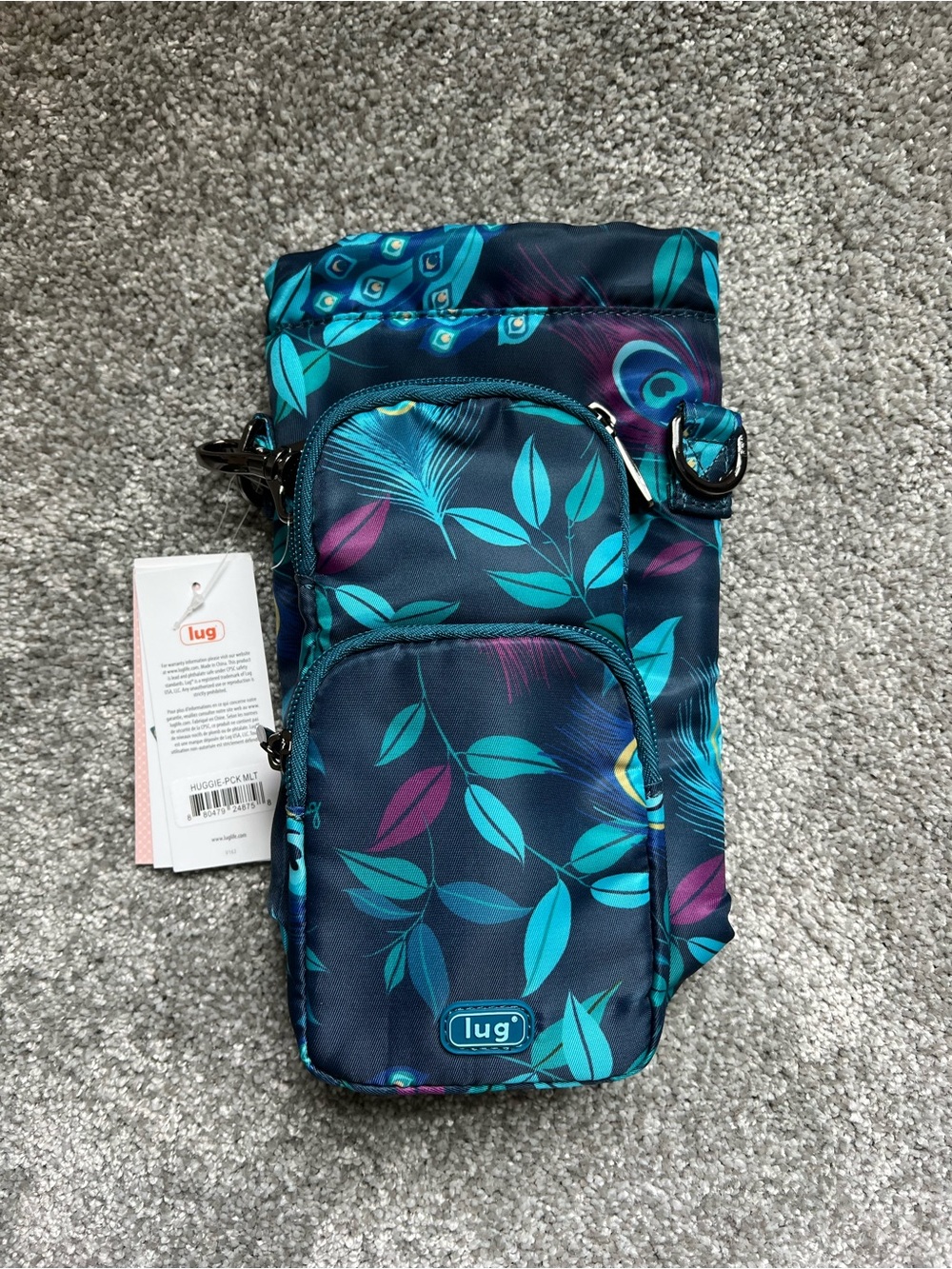 lug Huggie peacock multi NWT